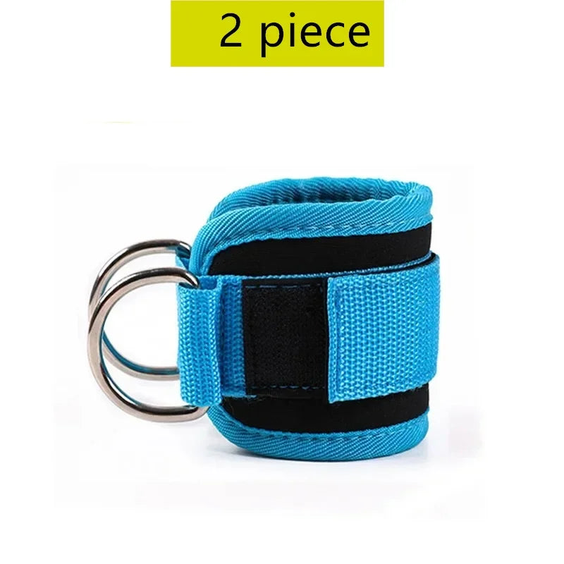Cable Ankle Straps Double D-Ring Ankle Cuffs