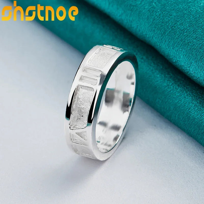 925 Sterling Silver Roman Numeral Rings