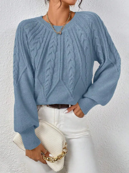 Elegant Casual Knitted Hoodie Thickened Warm Commuting Thread Sweater