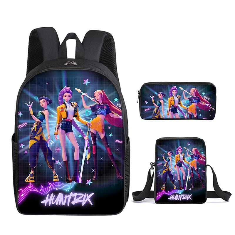 KPop Demon Hunters School Bags for Child Backpack
