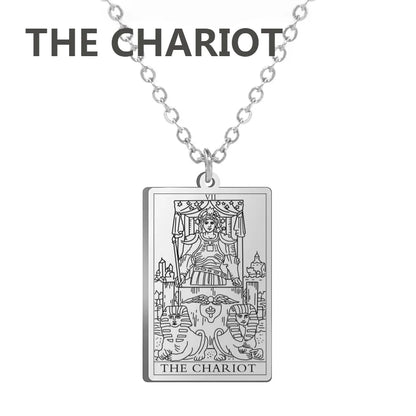 Stainless steel Classic Tarot Pendant Necklace