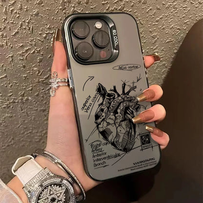 INS Star Phone Case For iPhone Pro Max Matte IMD Cover