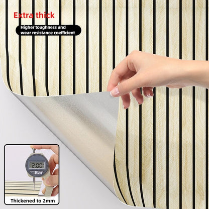 Thick Brown Grid Peel and Stick Wallpaper Home Decoration