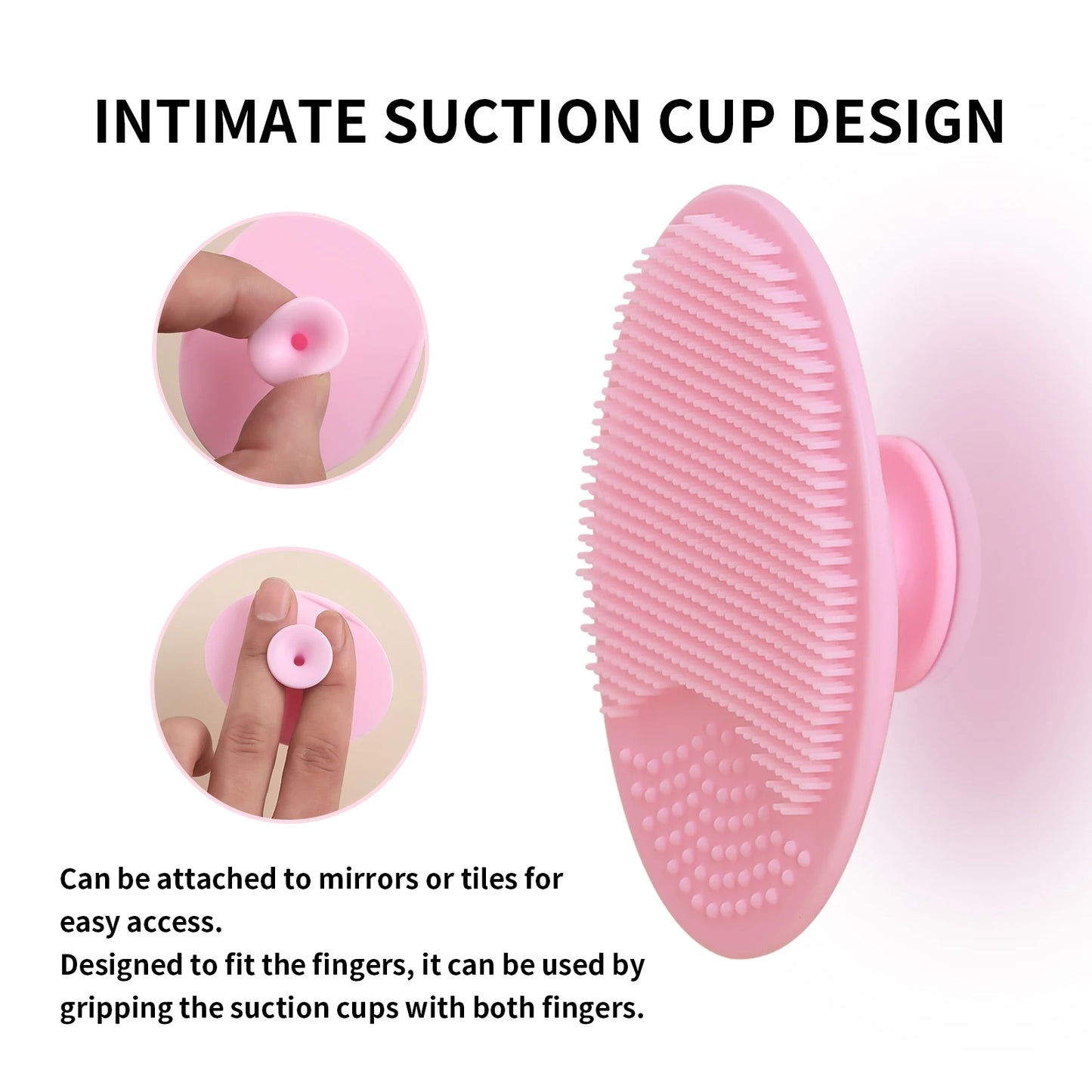 Wash a face to brush Silicone Cute Sucker mini Cleansing