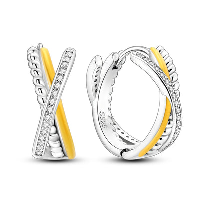 DANA 925 Sterling Multi-layer Hoop Earrings