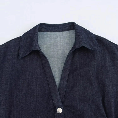 Ruched Short Sleeve Midi Dress