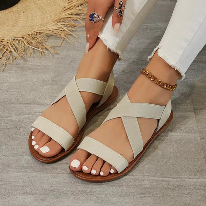 Flat Roman non-slip rubber sandals