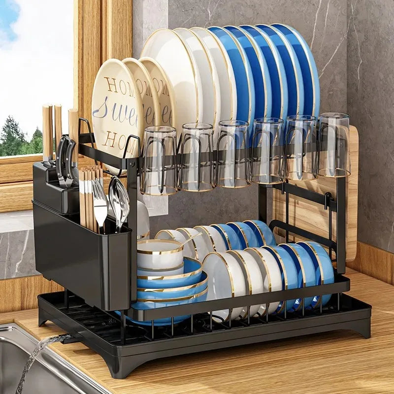 Dish Storage Rack Shelf Household Dish