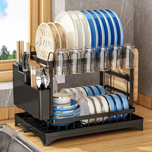 Dish Storage Rack Shelf Household Dish