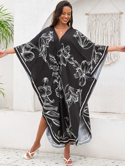Stylish Caftans Plus Size Beach Cover Up Swimsuit Dresses