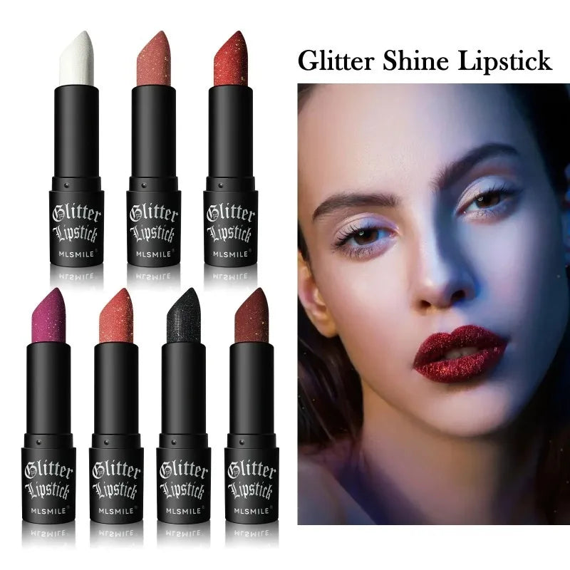 7 Colors Diamond Matte Lipstick Non-stick Cup Flash