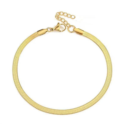 Classic Snake Bone Chain Anklet
