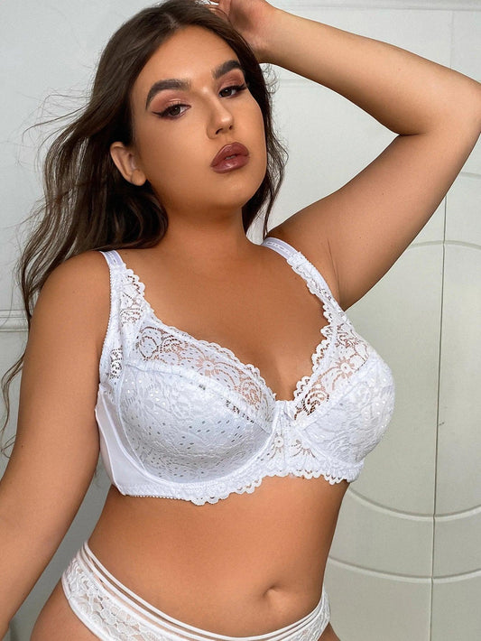 Plus Size Sexy Lace Underwear Bra