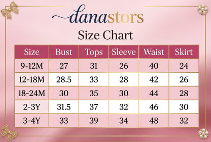 New Year 0-4Years Long Sleeve Big Bow Top Pink Half Skirt Toddler Autumn Sets