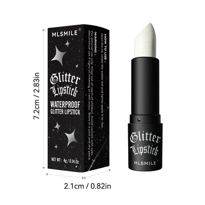 Glitter Lipstick Waterproof Diamond Metallic Lipstick