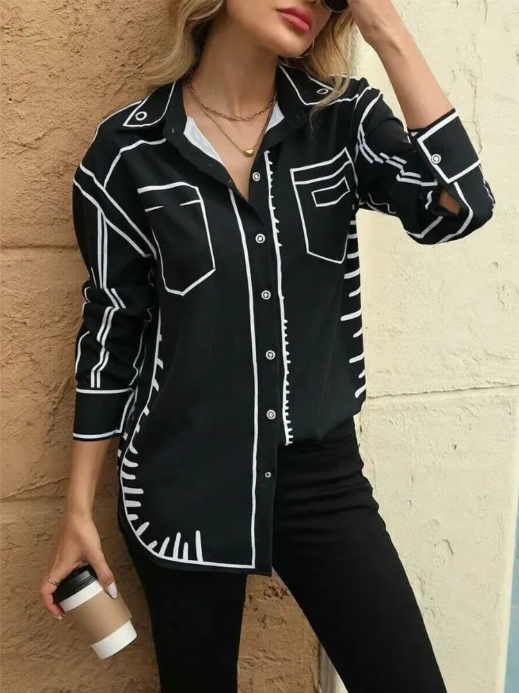 Fashion printed chic Shirt