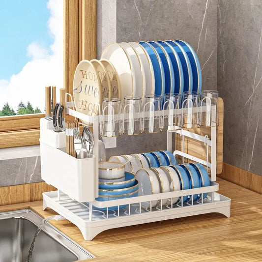 Dish Storage Rack Shelf Household Dish