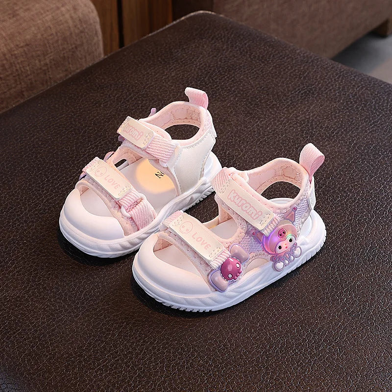 Non-Slip Closed Toe Cartoon First Walkers Shoes