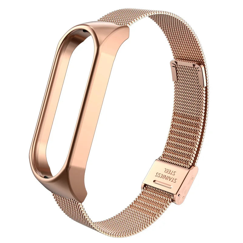 Strap for Xiaomi Mi Band 6 5 4 3 Metal Milanese Bracelet