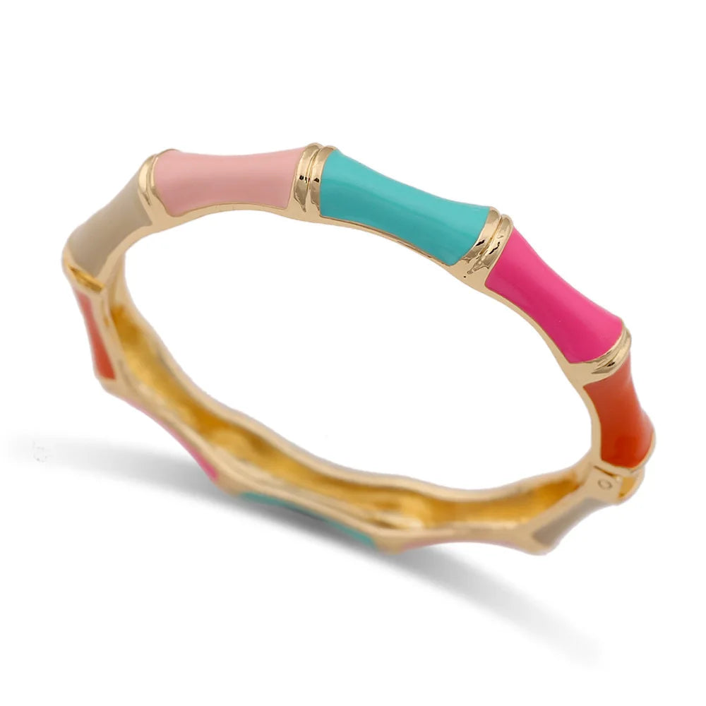 Hip Hop Drip Oil Cuff Geometric Bracelet