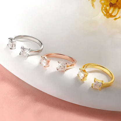 DANA 1CTTW 4.5mm Cut Moissanite Rings