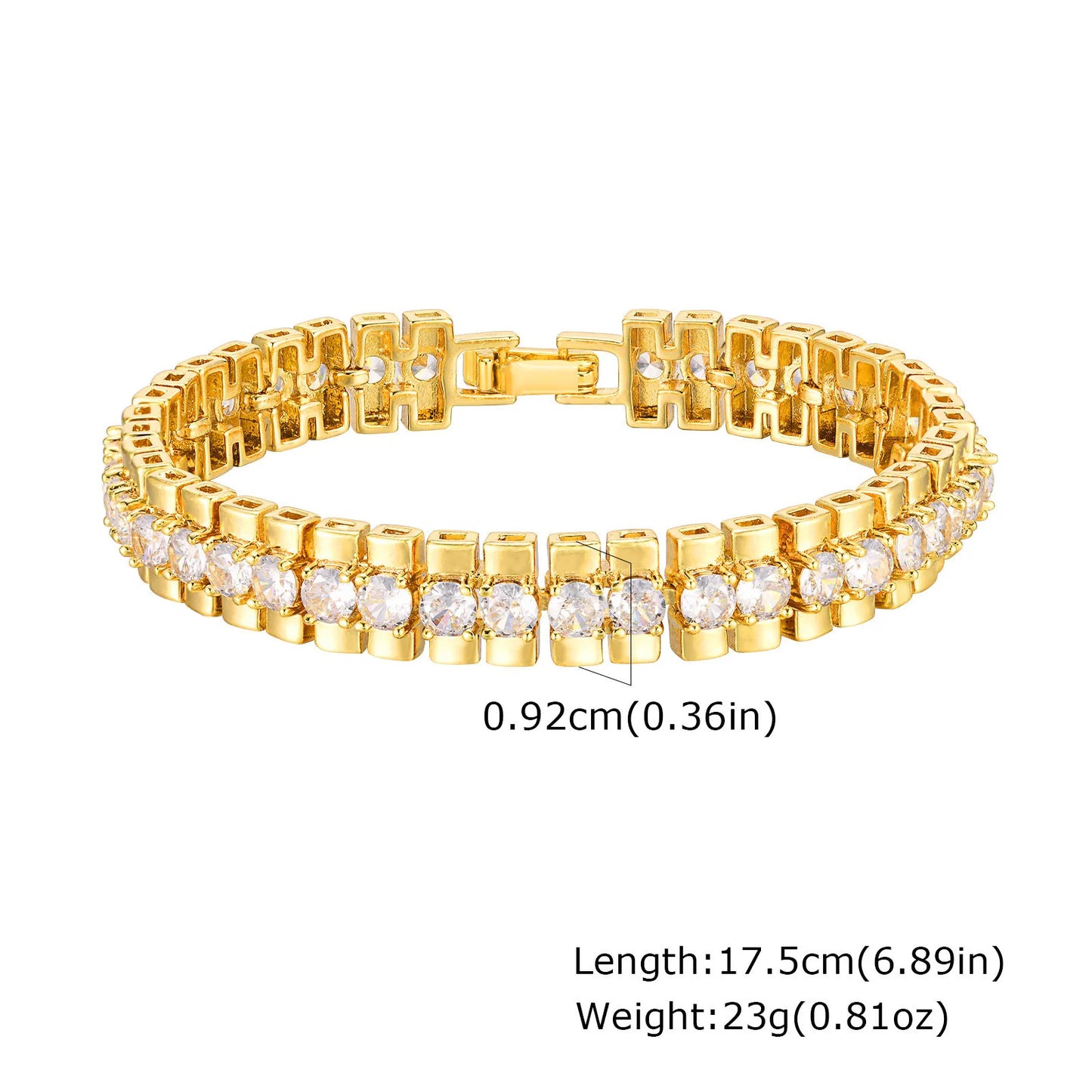 DANA 14K Gold Plated Zirconia Bracelet