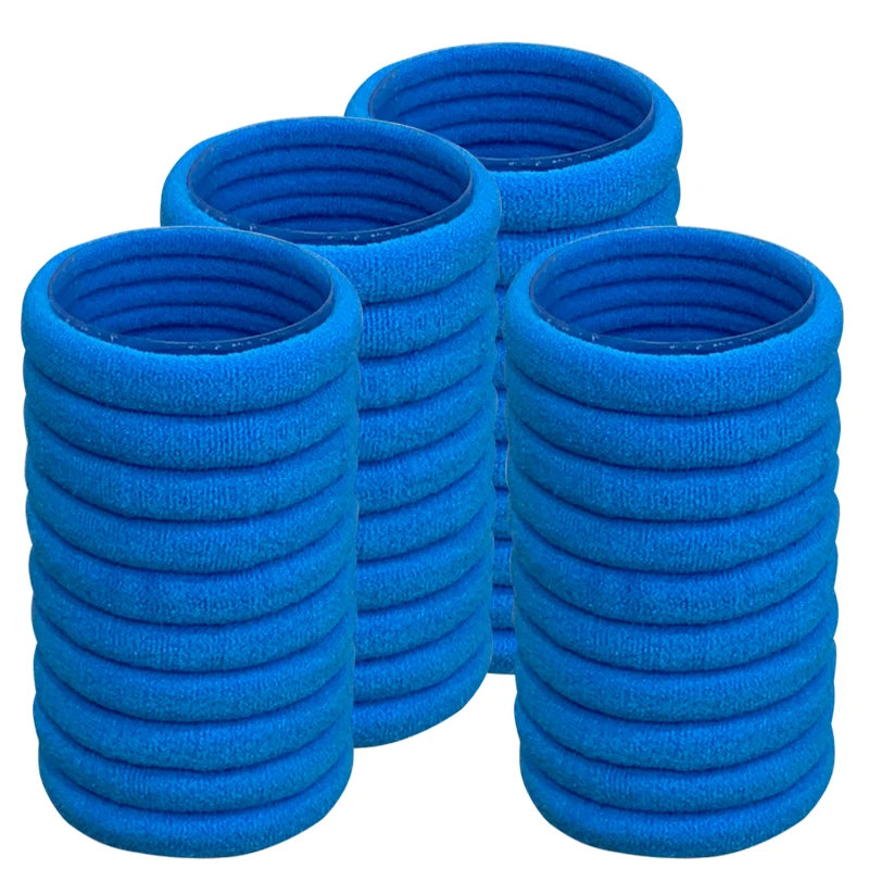 50PCS/Set Cotton Elastic Hair Ties