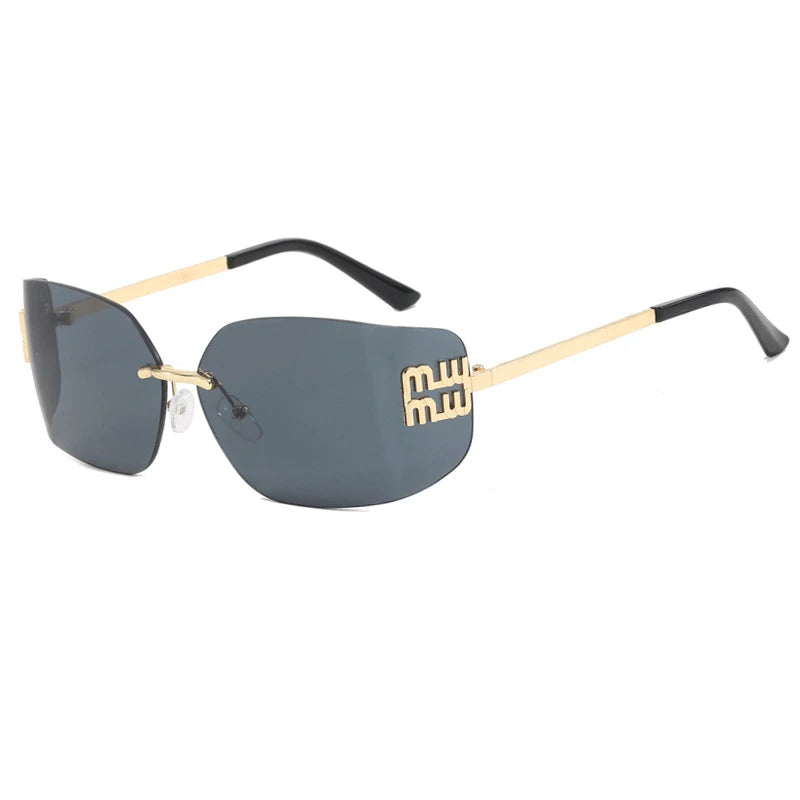 Rimless Luxury Metal High Quality Decoration sunglasses