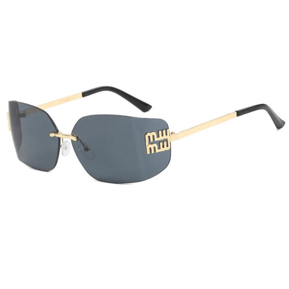 Rimless Luxury Metal High Quality Decoration sunglasses
