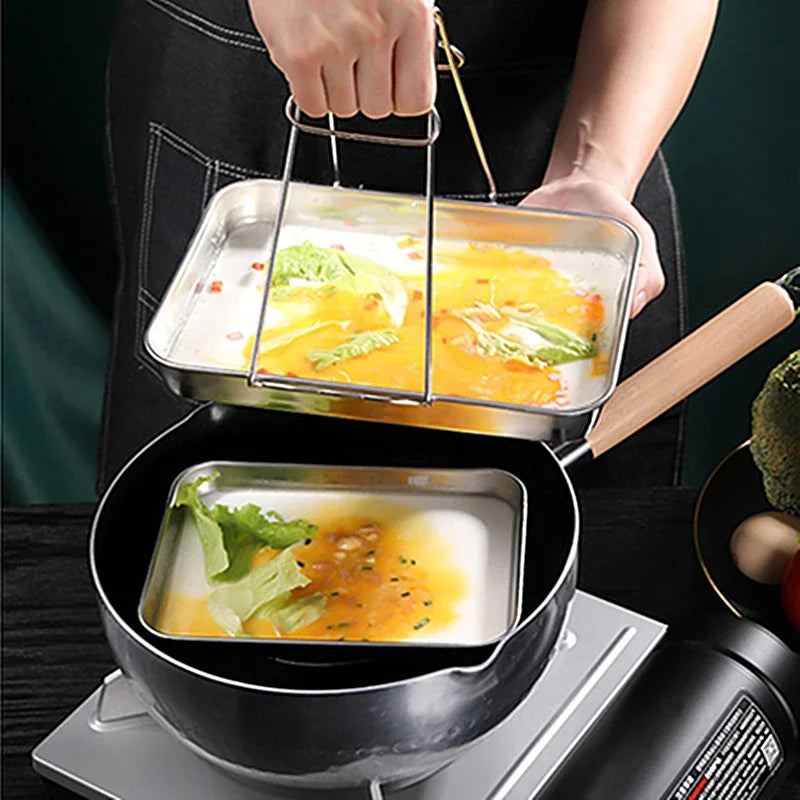 Rectangle Stainless Steel Food Storage Serving Trays