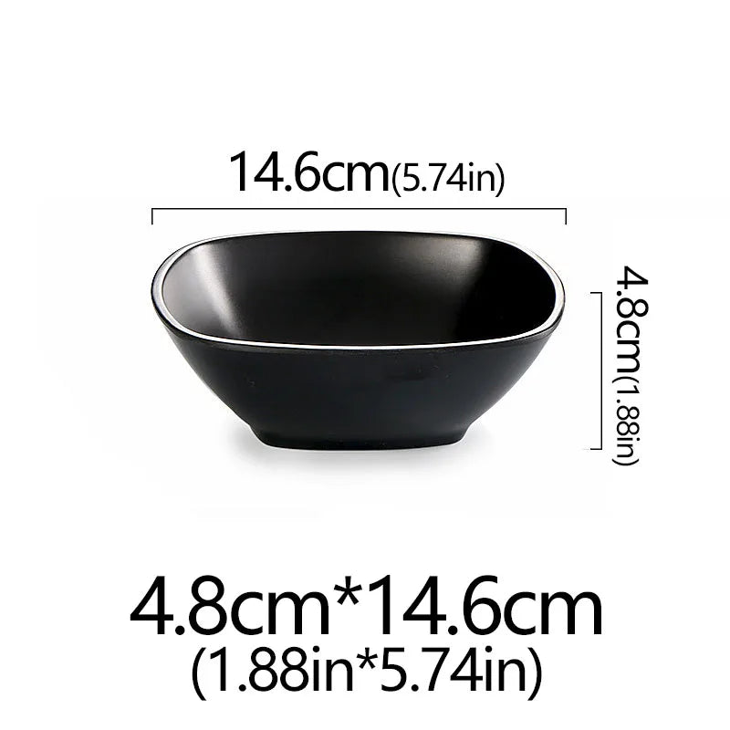 Frosted Melamine Ramen Bowl Imitation Porcelain