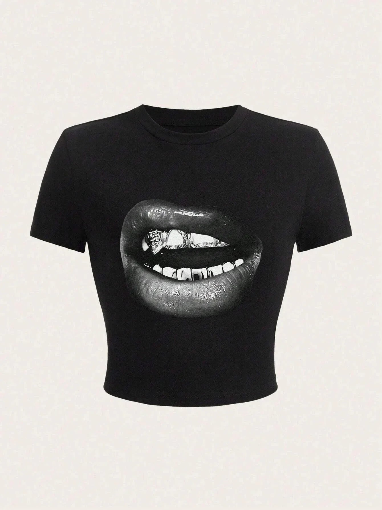 Casual Hip Hop Print Short Sleeve T-shirt