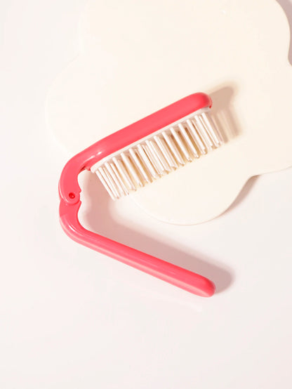Foldable portable hair comb head hair wigs