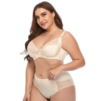 طقم ملابس داخلية مثيرة بمقاس كبير من الدانتيل من Beauwear