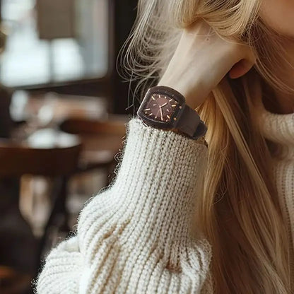 Affordable Macaron-Colored Barrel-Shaped with Silicone Strap Watch