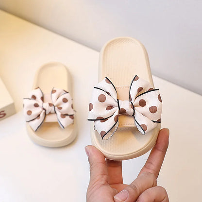 Princess Non-slip Soft Sole Toddler Bow Tie Slippers