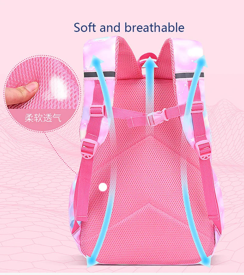 Shoulder Bag Girl Backpack School Bag Purple