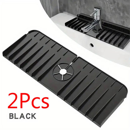 Silicone Faucet Mat Dish Soap Sponge Holder Sink