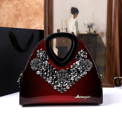 diamond-encrusted dumpling bag