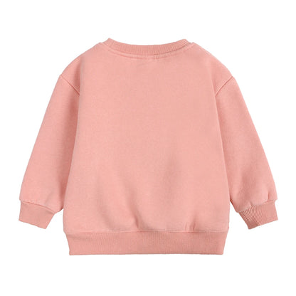 Winter Spring Pullovers Korean Baby Thicken Fleece 6M-7T Hoodies
