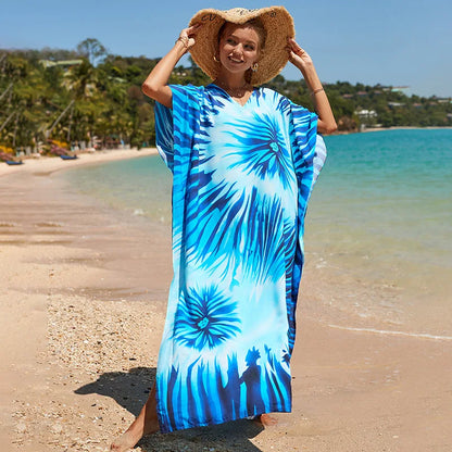 Swimsuit Kaftans Beach Cover Ups Colorful Outfits Dress
