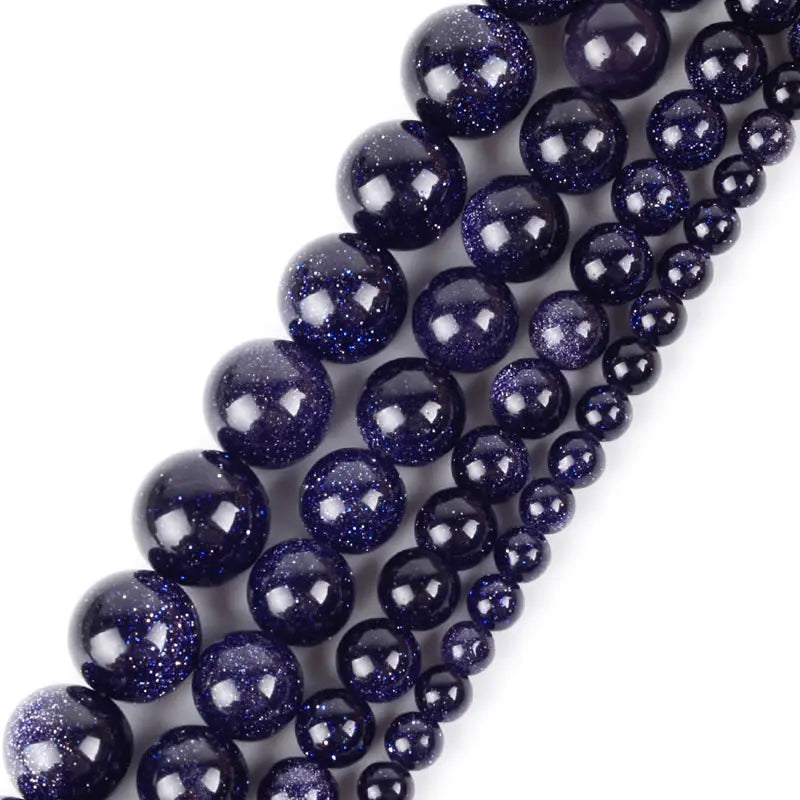 Natural Golden Sandstone & Blue Sandstone Bracelet