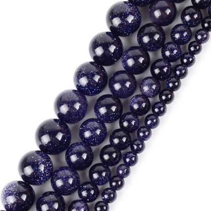 Natural Golden Sandstone & Blue Sandstone Bracelet