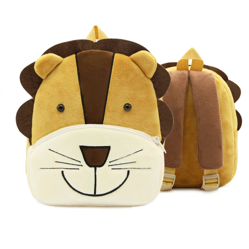 Cartoon cute plush animal backpack school