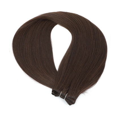 Bone Straight Hair Extensions Brown Color