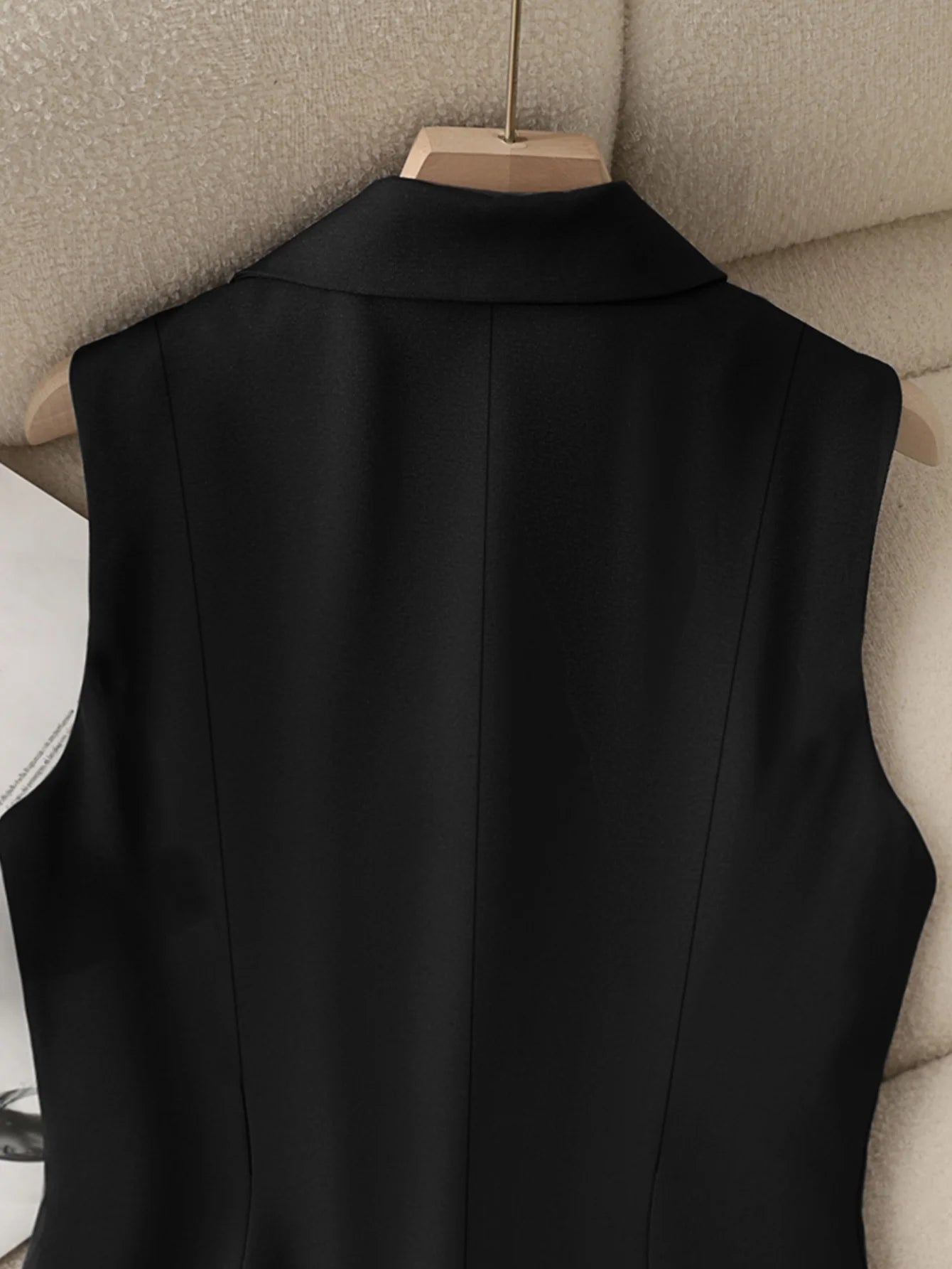 Suit Vest Formal Waistcoat Slim Fit Sleeveless Blazer Jacket
