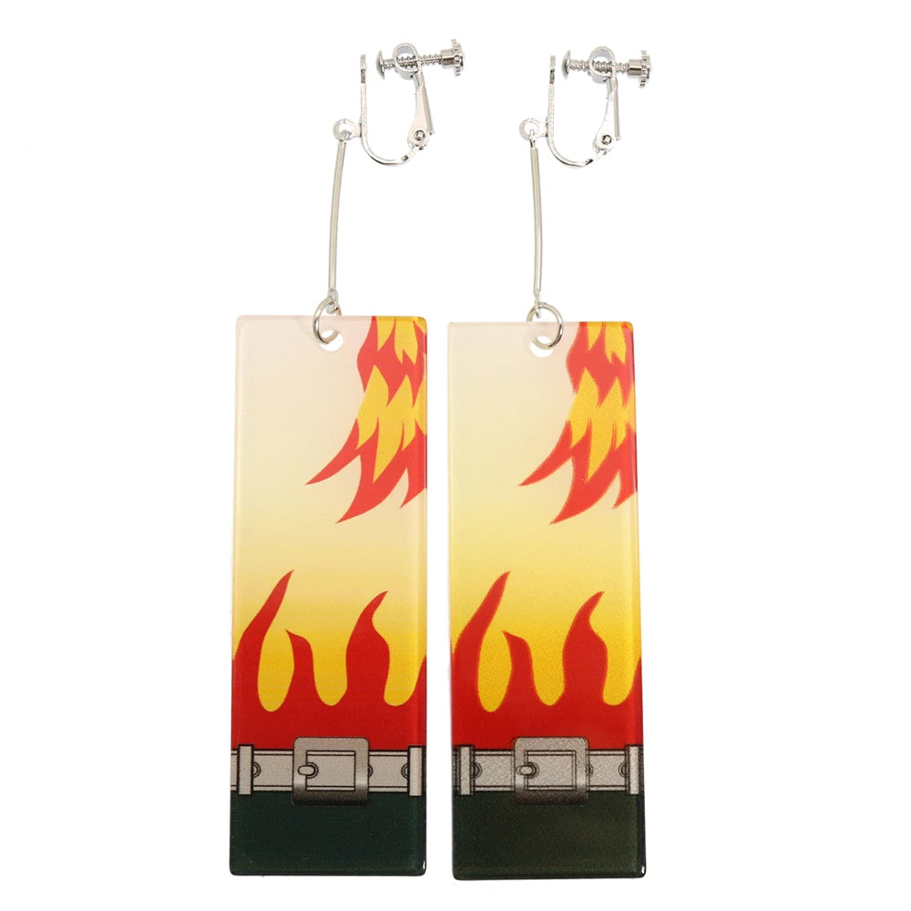 Acrylic Demon Drop Long Earrings