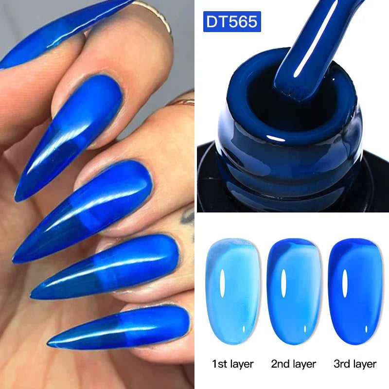 7ml Red Series Gel Nail Polish Glitter