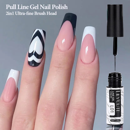 Gold Sliver Metallic Liner Gel Nail Polish