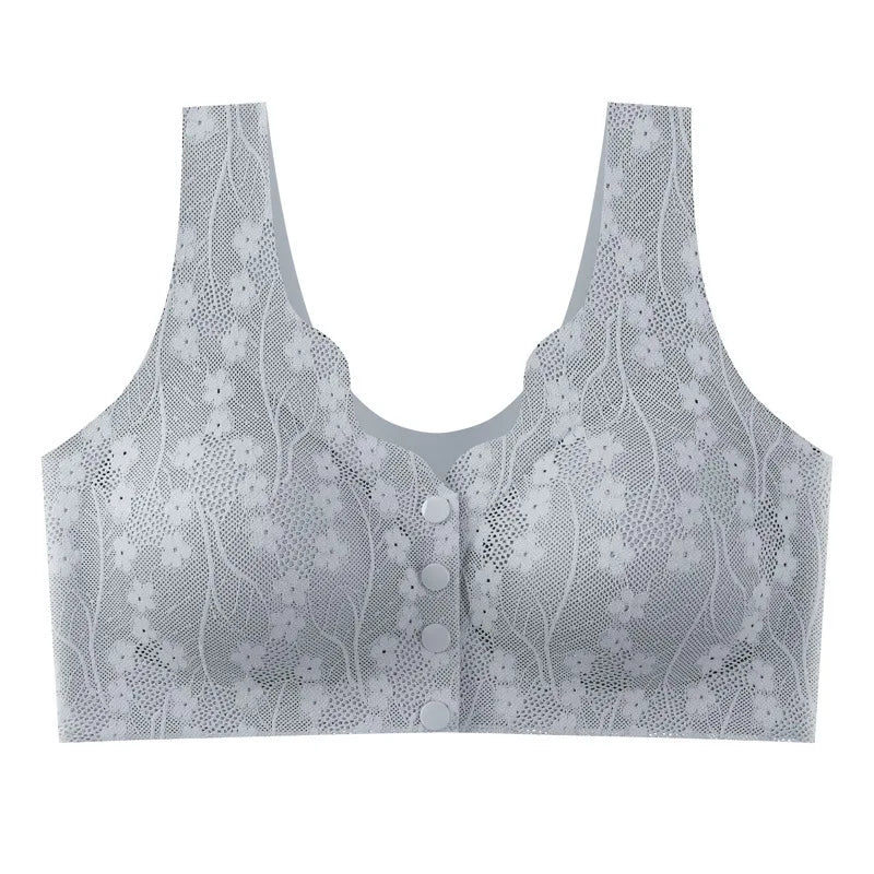 Mom Bra Large Size Front Buttons Bra